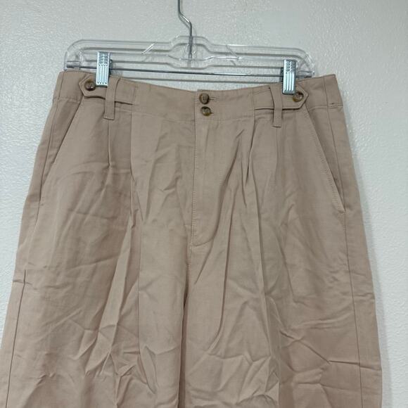 NWT The Harlow Wide Leg Pant in Harvest Moon Tan Beige Trouser Size 10 - Picture 3 of 11